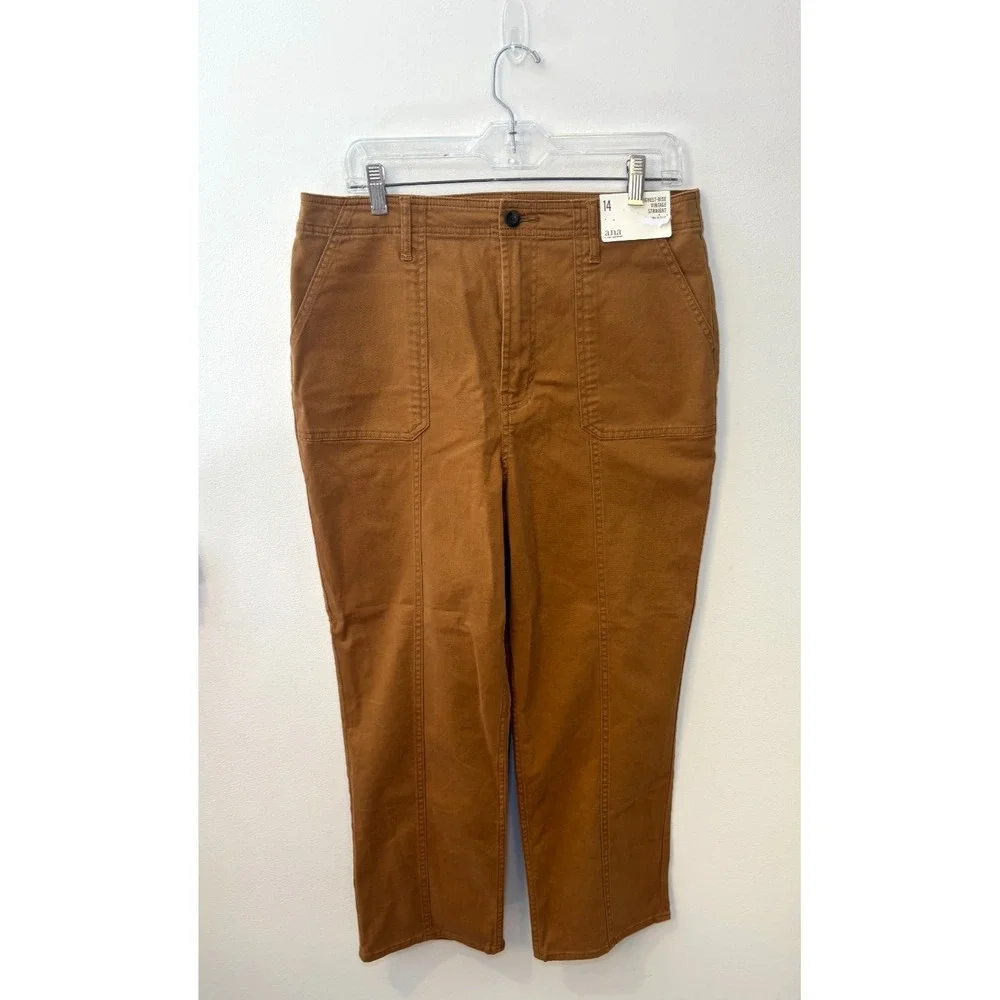 A New Approach Highest-Rise Vintage Straight Leg Size 14 Royal Brown